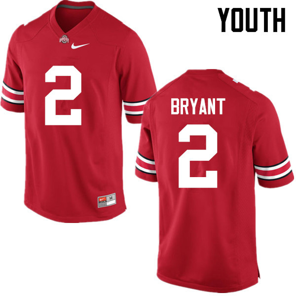 Ohio State Buckeyes Christian Bryant Youth #2 Red Game Stitched College Football Jersey